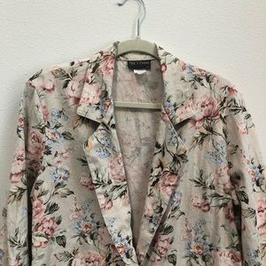 Vintage floral blazer